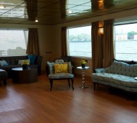 Private Room on a Private Yacht with a couch and chair